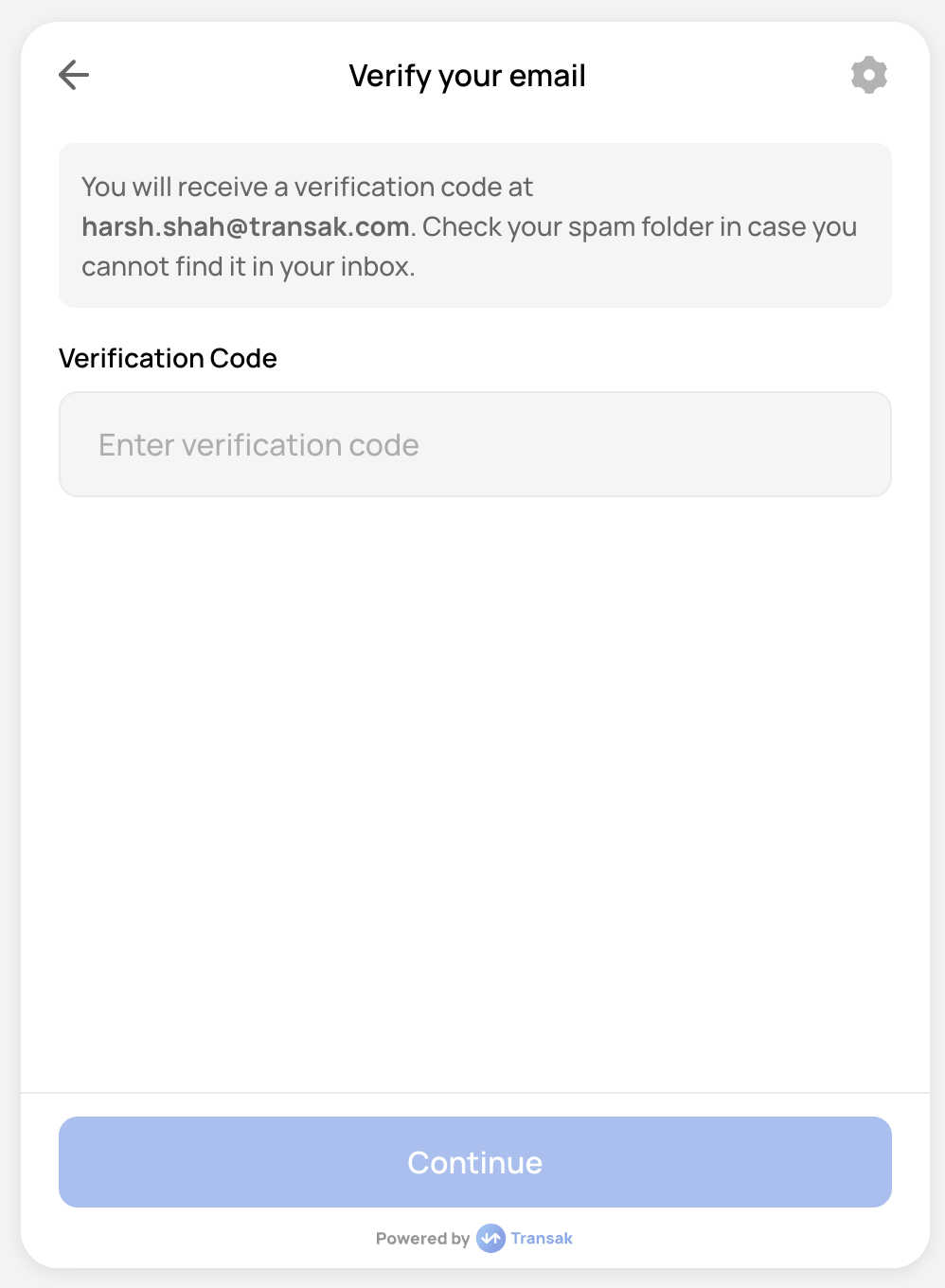 Email Verification